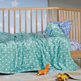 Κουβέρτα Βρεφική Taiga 02 Flannel Fleece Green Kentia GREEN