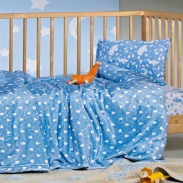 Κουβέρτα Βρεφική Taiga 33 Flannel Fleece Blue Kentia BLUE