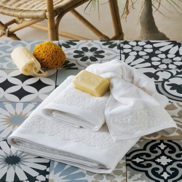Towels Hermione (Set 3pcs) White Kentia