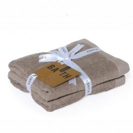 Towels Riley 2625 (Set 2pcs) Taupe Kentia TAUPE