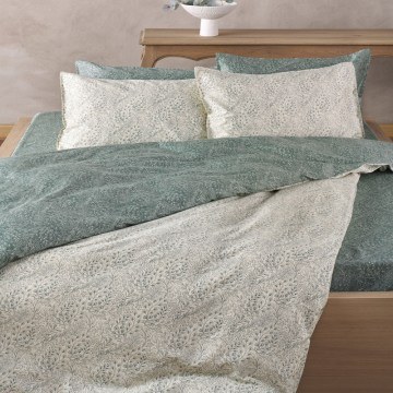 Μαξιλαροθήκες Elsy 02 (Σετ 2τμχ) Beige-Green Kentia