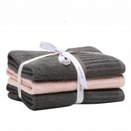 Πετσέτες Vance 04 (Σετ 3τμχ) Grey-Pink Kentia GREY-PINK