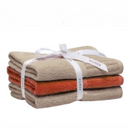 Πετσέτες Vance 26 (Σετ 3τμχ) Beige-Terra Kentia BEIGE-TERRA