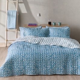 Bedspread Dalida 01 Blue-White Kentia BLUE-WHITE