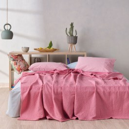 Blanket Illusion 20 Waffle Coral Kentia CORAL