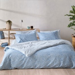 Bed Sheets Dalida 01 (Set 3pcs) Blue-White Kentia BLUE-WHITE