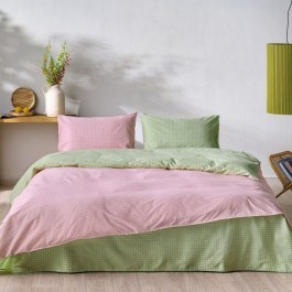 Bed Sheets Zuccero 14 (Set 3pcs) Pink-Green Kentia GREEN-PINK