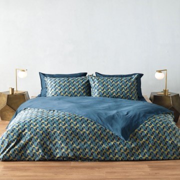 Bed Sheets Zahos 01 (Set 4pcs) Blue-Green Kentia