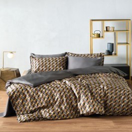 Bed Sheets Zahos 04 (Set 4pcs) Grey-Beige Kentia GREY-BEIGE