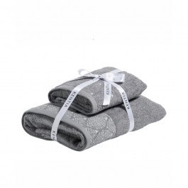 Πετσέτες Lela 22 (Σετ 2τμχ) Grey Kentia GREY
