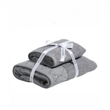 Towels Lela 22 (Set 2pcs) Grey Kentia