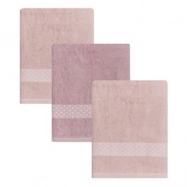 Towels Manuel 14 (Set 3pcs) Pink Kentia PINK