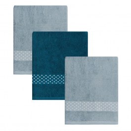 Towels Manuel 19 (Set 3pcs) Blue Kentia BLUE