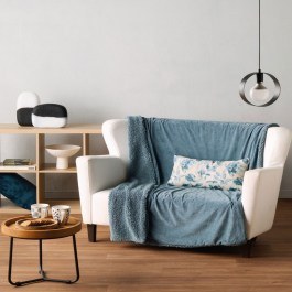 Κουβέρτα Καναπέ Sutton 01 Petrol Kentia PETROL