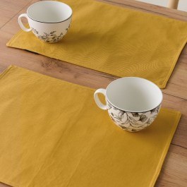 Σουπλά Leilani 28 (Σετ 4τμχ) 33X45 Mustard Kentia MUSTARD