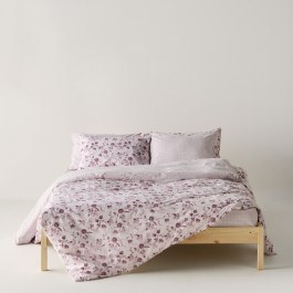Bedspread Yuli 18 Old Rose- White Kentia WHITE-ROSE