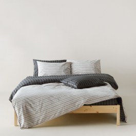 Bed Sheets Arlo 24 Fitted (Set 4pcs) Grey-Black Kentia GREY-BLACK