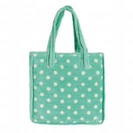 Τσάντα Παραλίας Βελουτέ Jolly 07 43x43x11 Aqua Kentia AQUA