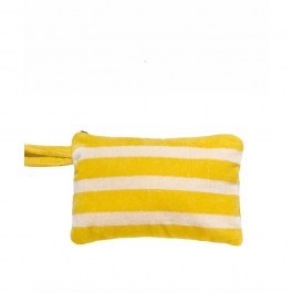 Τσαντάκι - Νεσεσέρ Θαλάσσης Βελουτέ Puerto 03 (28X19) Yellow Kentia YELLOW