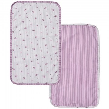 Baby Changing Mats Flory (Set of 2) 72x42 White-Pink Kentia