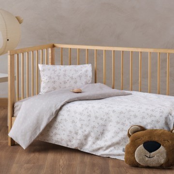 Baby Duvet Cover Set Zaharino (Set of 2) Beige-Cream Kentia