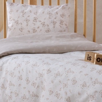 Baby Duvet Cover Set Zaharino (Set of 2) Beige-Cream Kentia
