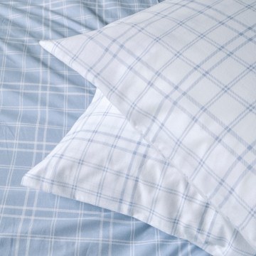 Pillowcases Jinu 16A (Set of 2) Light Blue-White Kentia