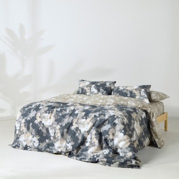 Duvet Cover Set Azaro (Set of 3) Blue-Beige Kentia