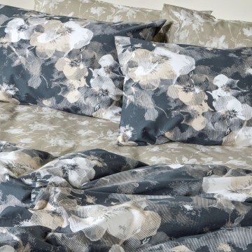 Duvet Cover Set Azaro (Set of 3) Blue-Beige Kentia