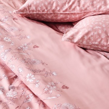 Duvet Cover Set Brighton (Set of 3) Pink-White Kentia