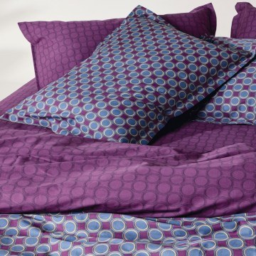 Duvet Cover Set Chaos (Set of 3) Purple-Grey Kentia