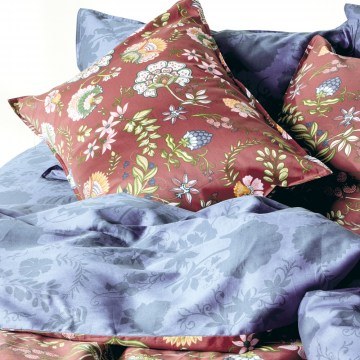 Duvet Cover Set Cortney (Set of 3) Blue-Terracotta Kentia