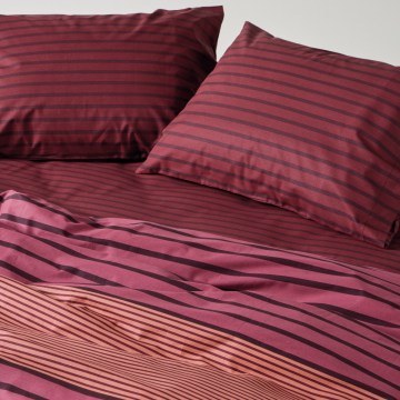 Duvet Cover Set Esra 17 (Set of 2) Burgundy Kentia