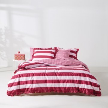 Duvet Cover Set Iokasti 27 (Set of 3) Magenta-Pink Kentia
