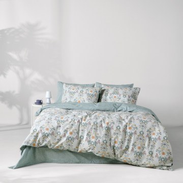 Duvet Cover Set Marita (Set of 3) Green-Multi Kentia