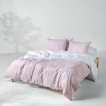 Duvet Cover Set Mary 14 (Set of 2) Light Pink-White Kentia