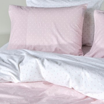 Duvet Cover Set Mary 14 (Set of 2) Light Pink-White Kentia