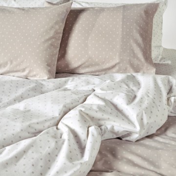 Duvet Cover Set Mary 26 (Set of 3) Beige-White Kentia