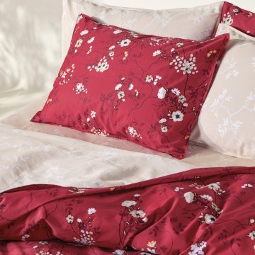 Duvet Cover Set Ofilia (Set of 3) Red-White Kentia