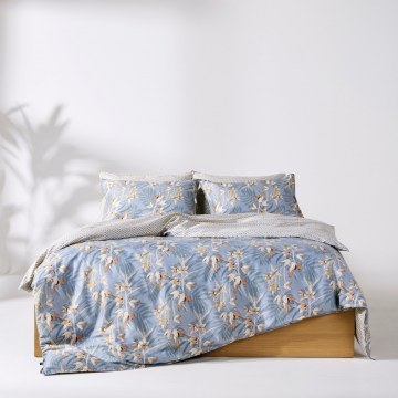 Bed Sheets Sumela 32 (Set of 4) Blue-Beige Kentia