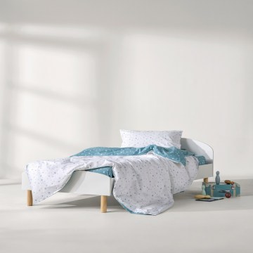 Kids Duvet Cover Set Timothy (Set of 2) White-Blue Kentia