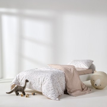 Kids Bed Sheets Giffy (Set of 3) White-Beige Kentia