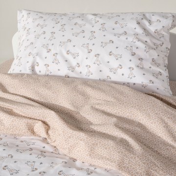 Kids Bed Sheets Giffy (Set of 3) White-Beige Kentia