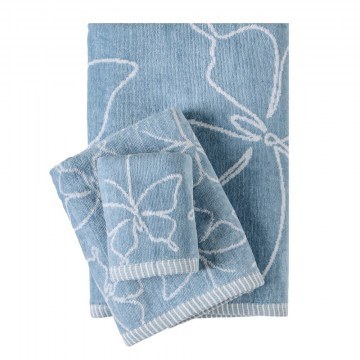 Towel Kioto 33 Raf Blue-Ecru Kentia