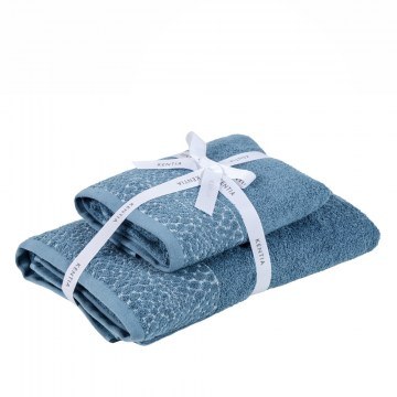 Towels Viper 01 (Set of 2) Blue Kentia