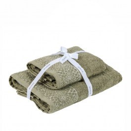 Towels Viper 21 (Set of 2) Green Kentia GREEN
