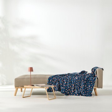 Κουβέρτα Καναπέ Γούνινη Weston Blue-Pink Kentia