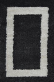 Χαλί Karde Lotus Shaggy 2835 Black-Beige BLACK-BEIGE