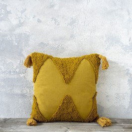 Μαξιλάρι Διακοσμητικό (Με Γέμιση) Amadeo Mustard Beige Nima MUSTARD