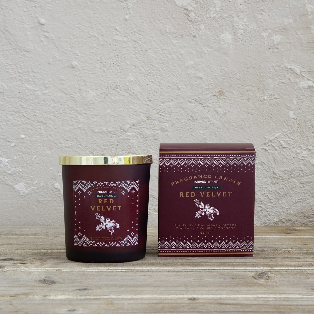 Αρωματικό Κερί Red Velvet 350gr Nima
